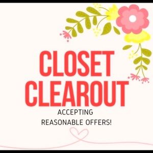 Accepting all reasonable offers! Closet clear out